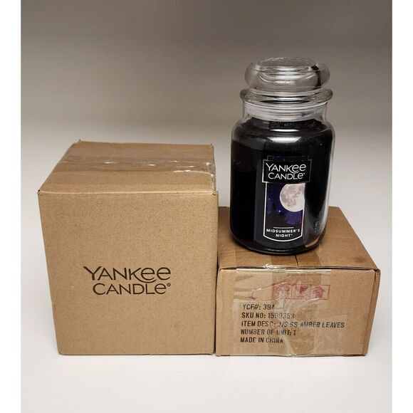 Yankee Candle AMBER LEAVES Warmer/Large Candle Amber Shade Topper - Picture 5 of 10